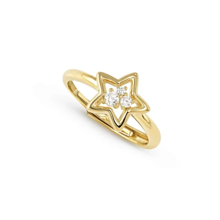 Pierścionek Nomination Dreams Beats gwiazdka z cyrkoniami złoty
