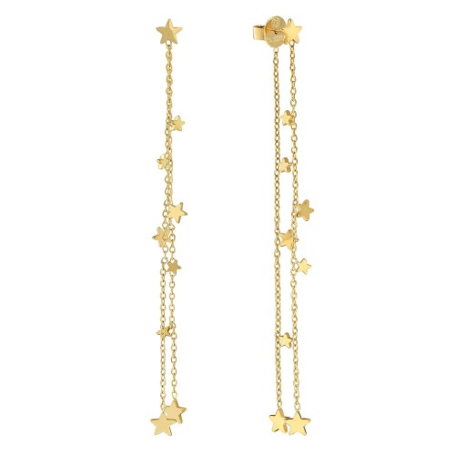 Przejdź do produktu Kolczyki wiszące Nomination Ritmatika gwiazdki złote