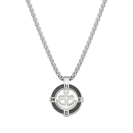 Naszyjnik męski Nomination Manvision kotwica srebrny