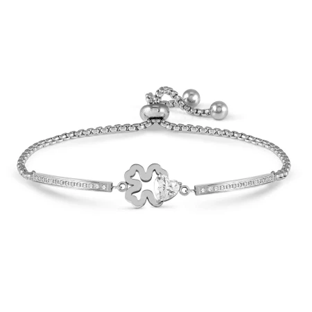 Bransoletka Nomination Milleluci koniczynka z cyrkonią srebrna