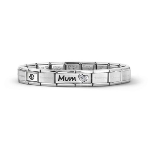 Przejdź do produktu Bransoletka dla Mamy Composable NOMINATION Mum sece Srebrna 56