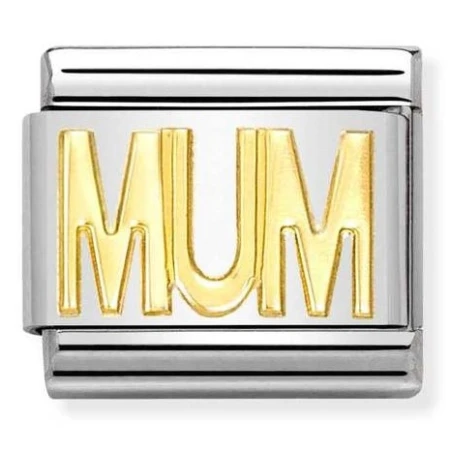 Nomination Element 18K Napis "Mum" Gold