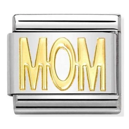 Nomination Element 18K Napis "Mom" Gold