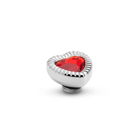 Oczko Melano Vivid VM89 Vintage Heart Light Siam srebrne