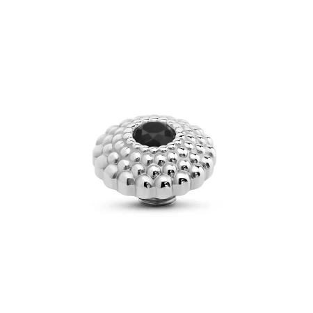 Oczko Melano Vivid Crystal Lotus VM90 Black srebrne
