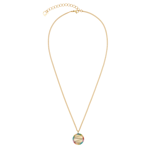 Przejdź do produktu Naszyjnik Coeur de Lion Amulet Mini Waves złoty