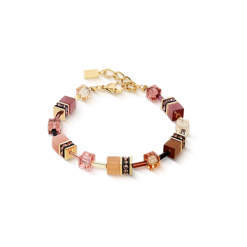 Przejdź do produktu Bransoletka Coeur de Lion GeoCUBE® Iconic brązowa/złota