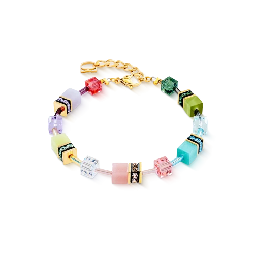 Przejdź do produktu Bransoletka Coeur de Lion GeoCUBE® Iconic pastelowa/złota