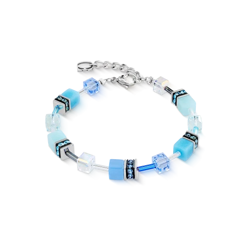 Przejdź do produktu Bransoletka Coeur de Lion GeoCUBE® Iconic błekitna/srebrna