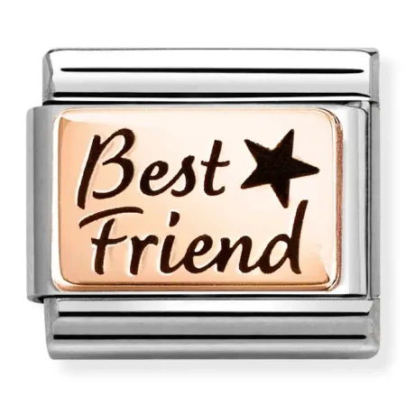 Nomination Element 9K Grawer "Best Friend" z gwiazdką Rose Gold