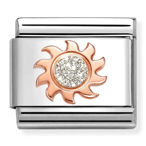 Przejdź do produktu Nomination Element 9K Słońce z brokatem Rose Gold