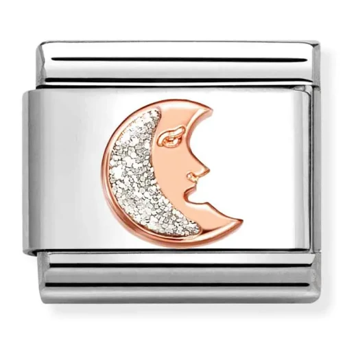 Przejdź do produktu Nomination Element 9K Księżyc z brokatem Rose Gold