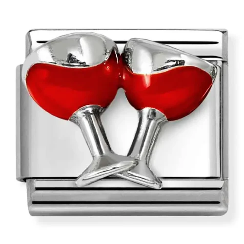 Przejdź do produktu Nomination Element Kieliszki z czerwonym winem Silver 925