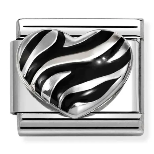 Przejdź do produktu Nomination Element Serce w zebrę Silver 925
