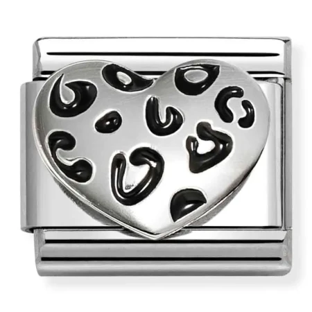 Nomination Element Serce w panterkę Silver 925
