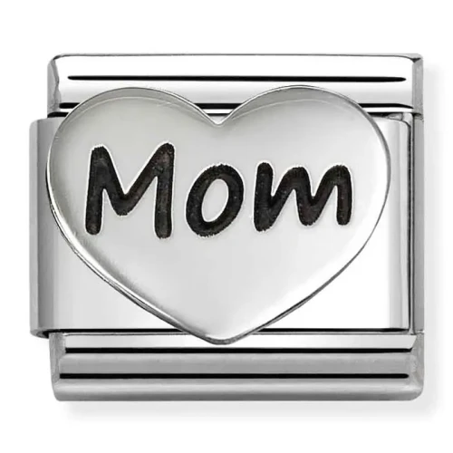 Przejdź do produktu Nomination Element Serce z napisem Mom Silver 925