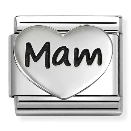 Nomination Element Serce z napisem Mam Silver 925