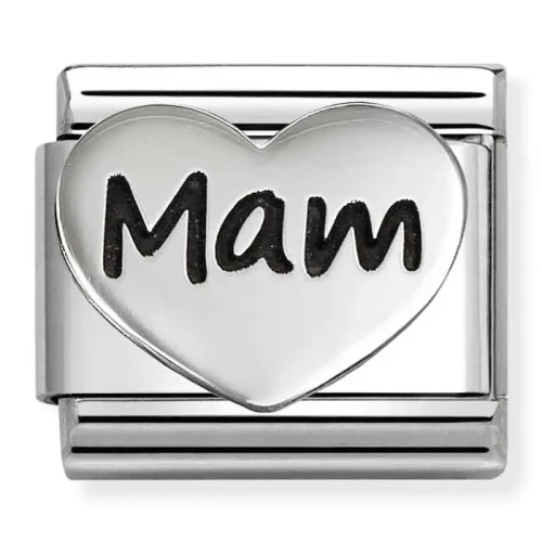 Przejdź do produktu Nomination Element Serce z napisem Mam Silver 925