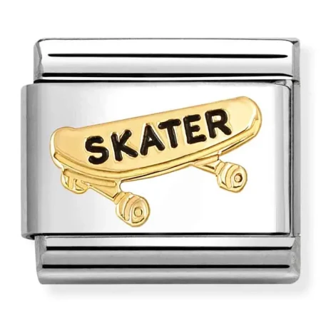 Nomination Element Link 18K Deskorolka Gold
