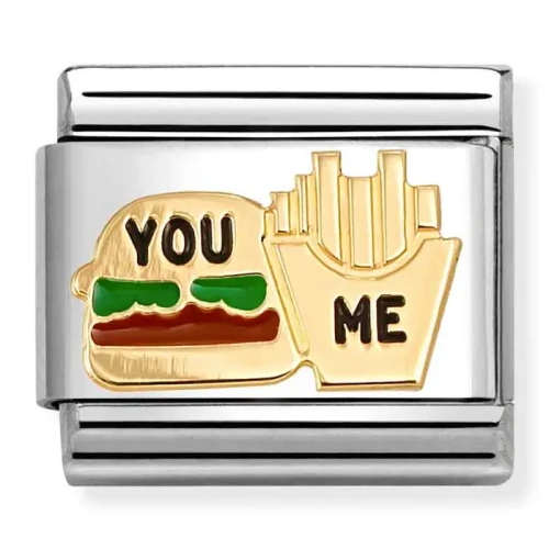 Przejdź do produktu Nomination Element Link 18K Burger i frytki Gold