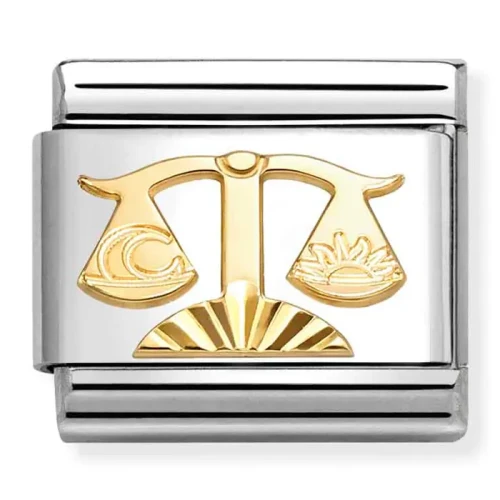 Przejdź do produktu Nomination Element Link 18K Diamentowany znak zodiaku Waga Gold
