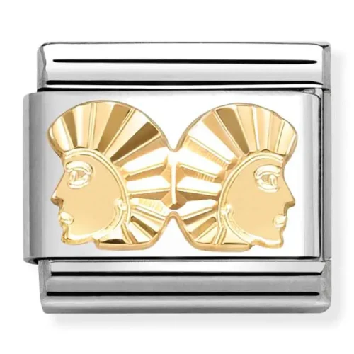 Przejdź do produktu Nomination Element Link 18K Diamentowany znak zodiaku Bliźniaki Gold