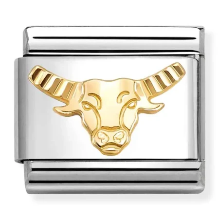 Nomination Element Link 18K Diamentowany znak zodiaku Byk Gold