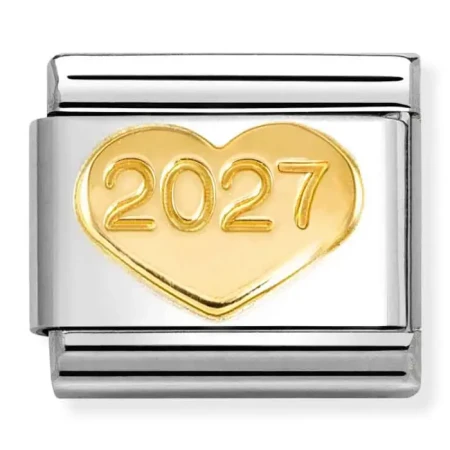 Nomination Element Link 18K Serce 2027 Gold