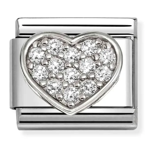 Przejdź do produktu Nomination Element Serce z białymi cyrkoniami Silver