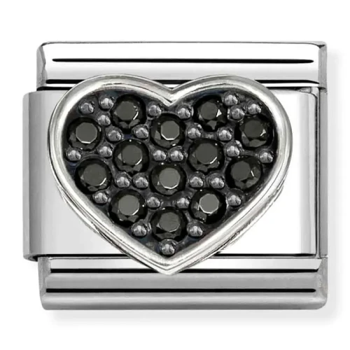 Przejdź do produktu Nomination Element Serce z czarnymi cyrkoniami Silver