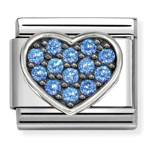 Przejdź do produktu Nomination Element Serce z niebieskimi cyrkoniami Silver
