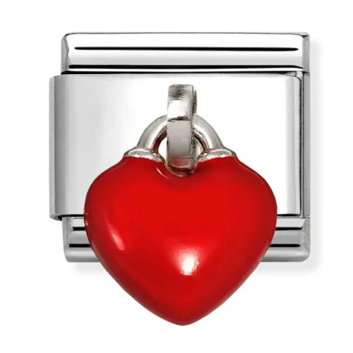 Przejdź do produktu Nomination Element Link Silver 925 Zawieszka czerwone serce