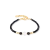 Bransoletka Coeur de Lion Iconic Astoria Noir Pearl czarna złota