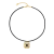 Naszyjnik Coeur de LionAmulet Icon Frame Soft Noir czarny złoty