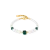 Bransoletka Coeur de Lion Cocktail Pearls szmaragd złota