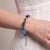 Bransoletka Coeur de Lion GeoCUBE® Iconic niebieska/srebrna