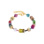 Bransoletka Coeur de Lion GeoCUBE® Iconic Multicolor Joy złota