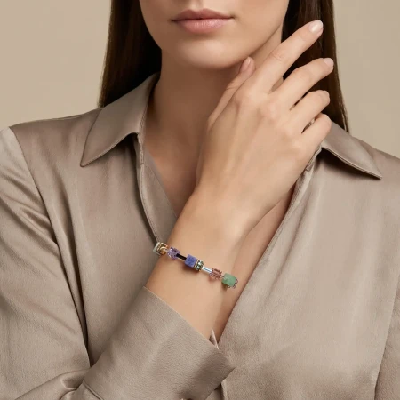 Bransoletka Coeur de Lion GeoCUBE® Iconic Precious Pastel Garden