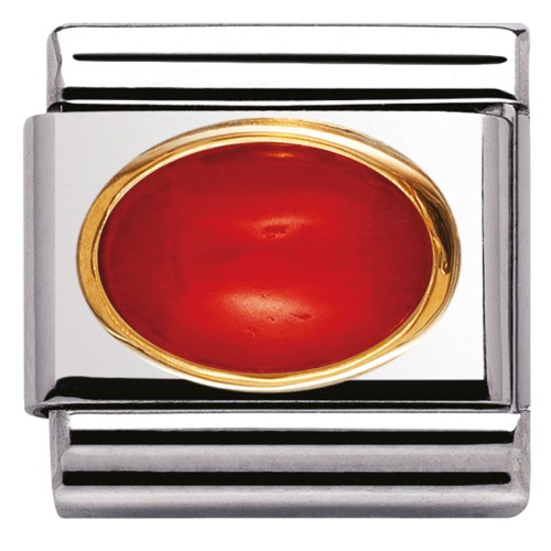 Przejdź do produktu Nomination Element 18K Owalny Koral Czerwony Gold