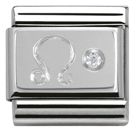 Znak zodiaku Nomination "Lew" z cyrkonią