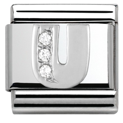 Przejdź do produktu Nomination Element Litera "U" z cyrkoniami Silver