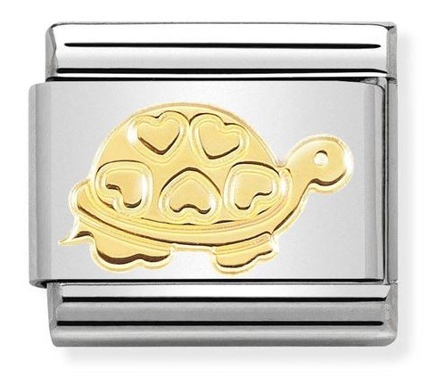 Przejdź do produktu Nomination Element Link 18K Żółw z sercami Gold