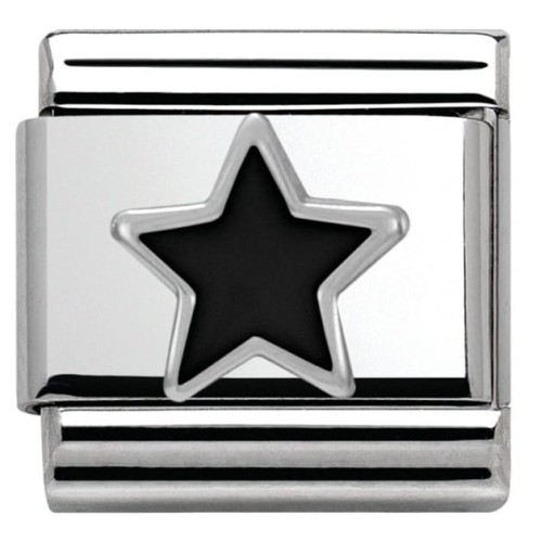 Przejdź do produktu Nomination Element Gwiazdka Czarna Silver
