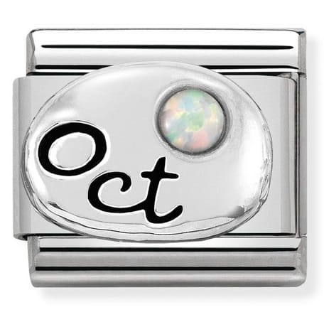Przejdź do produktu Nomination Element Miesiąc Październik - Opal Silver