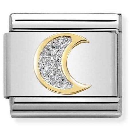 Przejdź do produktu Nomination Element Link 18K Księżyc z brokatem Gold