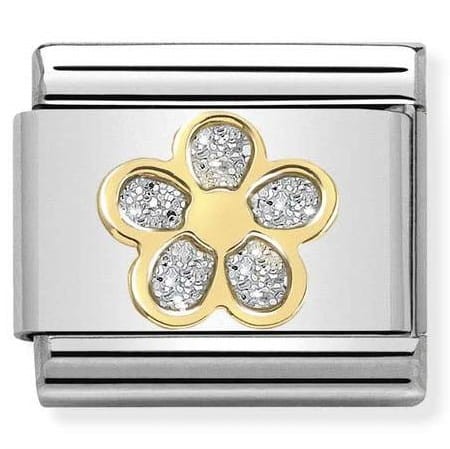 Przejdź do produktu Nomination Element Link 18K Kwiatek z brokatem Gold