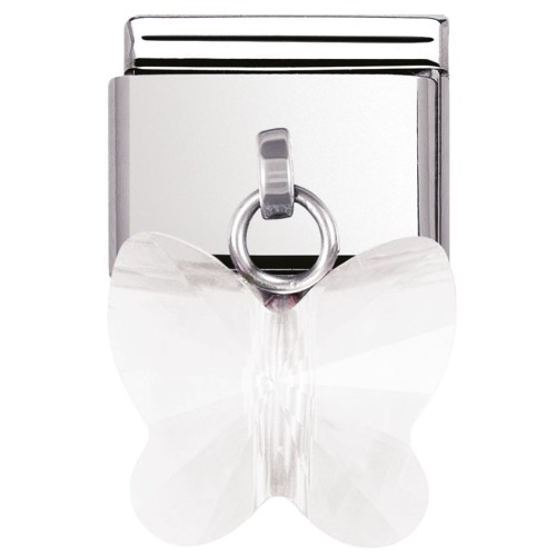 Przejdź do produktu Nomination Element 18K Charms Crystal Motyl Silver