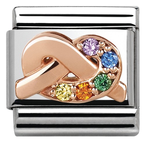 Przejdź do produktu Nomination Element 9K "Przyjaźń" Cyrkonie Rose Gold