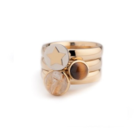 Pierścionek Twisted złoty rozm.50