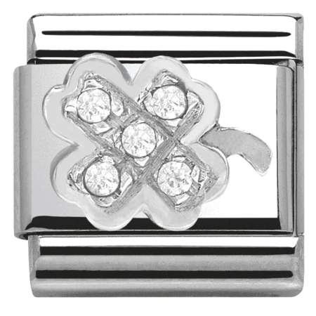 Koniczynka z cyrkoniami